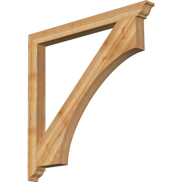 Ekena Millwork Westlake Traditional Rough Sawn Bracket, Western Red Cedar, 4"W x 48"D x 48"H BKT04X48X48WTL01RWR - main